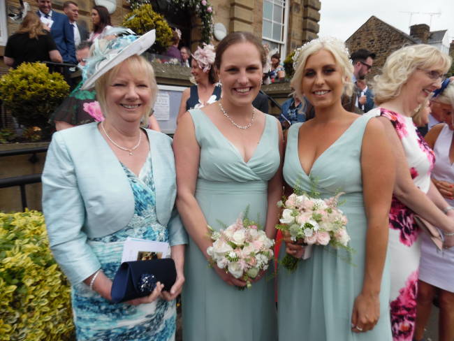 Sue & bridesmaids